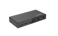 Microconnect MC-HDMIKVM0201-4K switch per keyboard-video-mouse [kvm] Nero (4K@60Hz HDMI KVM switch, 2x1, - 4:4:4 Warranty: 300M) [MC-HDMIKVM0201-4K]