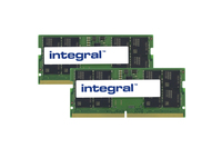 Integral 32GB (2x16GB) LAPTOP RAM MODULE KIT DDR5 4800MHZ PC5-38400 UNBUFFERED NON-ECC 1.1V 2GX8 CL40 memoria [IN5V16GNHRBXK2]
