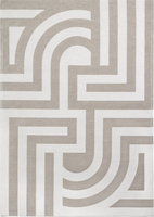 Carpet Decor Art Deco Interno Tappeto Rettangolo Cotone, Poliestere Beige [TIFFANY BEIGE 160X230]