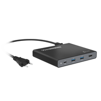 Hub USB j5create JCDP392-EN - Dock da viaggio USB-Câ„¢ integrate a 90 W UE (90W BUILT IN USB-C TRAVEL DOCK EU) [JCDP392-EN]