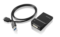 Lenovo USB 3.0 - DVI/VGA adattatore grafico 2048 x 1152 Pixel Nero [0B47072]