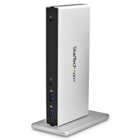 StarTech.com Docking Station Universale per Laptop USB 3.0 dual-monitor DVI Gigabit Ethernet con adattatori HDMI / VGA [USB3SDOCKDD]