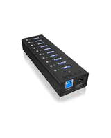 Hub USB ICY BOX IB-AC6110 3.2 Gen 1 (3.1 1) Type-B 5000 Mbit/s Nero [70419]