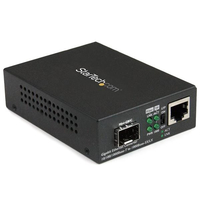 StarTech.com Convertitore multimediale Gigabit Ethernet a Fibra con slot SFP aperto 10/100/1000 [MCM1110SFP]