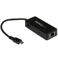 StarTech.com Adattatore di rete USB-C a RJ45 Gigabit Ethernet con porta USB-A supplementare - USB 3.1 Gen 1 (5 Gb/s) [US1GC301AU]