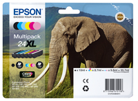 Cartuccia inchiostro Epson Elephant Multipack 6-colours 24XL Claria Photo HD Ink