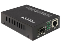 DeLOCK 86180 convertitore multimediale di rete 1000 Mbit/s Nero [86180]