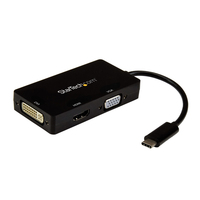 StarTech.com Adattatore Multiporta USB-C - Scheda Grafica Esterna 3 in 1 USB Tipo-C a HDMI, DVI o VGA (3-in-1 to or HDMI) [CDPVGDVHDBP]