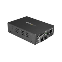 StarTech.com MCMGBSCMM055 convertitore multimediale di rete 1000 Mbit/s 850 nm ModalitÃ  multipla Nero (Media Converter - Fiber 1000Base-SX MM) [MCMGBSCMM055]
