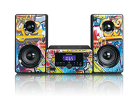 Lenco MC-020 Mini impianto audio domestico 10 W Multicolore [MC-020 Tags]