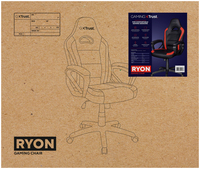 Sedia da gamer Trust GXT 701 Ryon per gaming universale Seduta imbottita Nero, Rosso [24218]