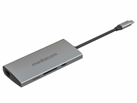 Mediacom MD-C316 replicatore di porte e docking station per laptop USB 3.2 Gen 1 (3.1 1) Type-C Alluminio [MD-C316]