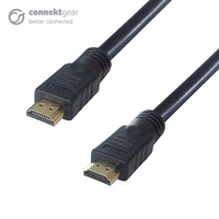 connektgear 26-72004K cavo HDMI 20 m tipo A [Standard] Nero (20M V2.0 4K UHD ACTIVE M-M - GOLD CONNECTORS FERRITE CORES) [26-72004K]