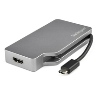 StarTech.com Adattatore Multiporta Video USB-C 4 in 1 Alluminio - 4K 60Hz Grigio Siderale (USB-C MULTIPORT VIDEO ADAPTER .) [CDPVDHDMDP2G]