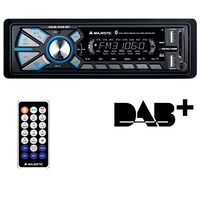 Autoradio New Majestic DAB-442 BT Ricevitore multimediale per auto Nero 180 W Bluetooth [DAB-442 BT]