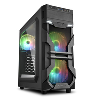 Case PC Sharkoon VG7-W RGB Midi Tower Nero [4044951026869]