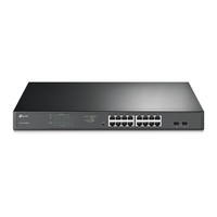 Switch di rete TP-Link TL-SG1218MPE Gestito Gigabit Ethernet (10/100/1000) Supporto Power over (PoE) Nero [TL-SG1218MPE]