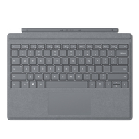 Microsoft Surface Pro Signature Type Cover Platino port QWERTZ Tedesco [FFQ-00145]