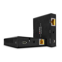 Lindy 38205 moltiplicatore AV Trasmettitore e ricevitore Nero (50M CAT.6 HDMI 18G/IR EXTENDER - WITH POC/LOOP OUT) [38205]