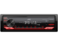 Autoradio JVC KD-X172DB Ricevitore multimediale per auto Nero, Rosso 350 W [KDX172DBANT]