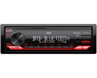 Autoradio JVC KD-X272DBT Ricevitore multimediale per auto Nero, Rosso 350 W Bluetooth [KDX272DBT-ANT]