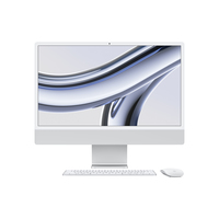 Apple iMac con Retina 24'' Display 4.5K M3 chip 8‑core CPU e 10‑core GPU, 256GB SSD - Argento [MQRJ3T/A]