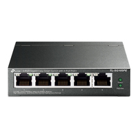 TP-Link TL-SG105PE switch di rete Gestito L2 Gigabit Ethernet (10/100/1000) Supporto Power over (PoE) Nero [TL-SG105PE]