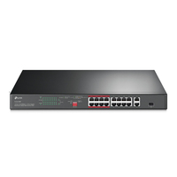 TP-Link TL-SL1218P switch di rete Fast Ethernet (10/100) Supporto Power over (PoE) Nero [TL-SL1218P]