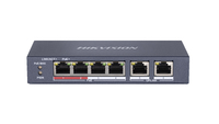 Hikvision DS-3E0106P-E/M switch di rete Non gestito Fast Ethernet (10/100) Supporto Power over (PoE) Blu [DS-3E0106P-E/M]