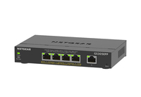 Switch di rete NETGEAR GS305EPP Gestito L3 Gigabit Ethernet (10/100/1000) Supporto Power over (PoE) Nero [GS305EPP-100UKS]