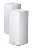 Linksys Velop Whole Home Intelligent Mesh WiFi 6 (AX4200) System, Tri-Band, 2-pack router wireless Gigabit Ethernet Banda tripla (2.4 GHz/5 GHz) Bianco [MX8400-UK]