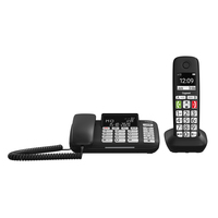 GIGASET DL780 PLUS COMBI BLACK 2 IN 1 TELEFONO FISSO + CORDLESS DECT [S30350H220R101]