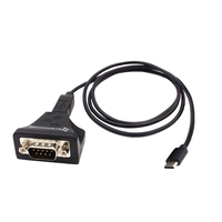 Brainboxes US-759 adattatore per inversione del genere dei cavi USB-C RS232 Nero [US-759]