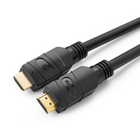 Microconnect MC-HDM191915V2.0AMP cavo HDMI 15 m tipo A [Standard] Nero (HDMI Cable 4K, 15m with - amplifier 2.0 4K@60Hz 4:4:4 Active 18 Gbps. 4K@60Hz, HDCP, CEC Warranty: 300M) [MC-HDM191915V2.0AMP]