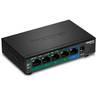 Trendnet TPE-TG52 switch di rete Non gestito Gigabit Ethernet (10/100/1000) Supporto Power over (PoE) Nero [TPE-TG52]