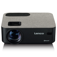 Lenco LPJ-700BKGY videoproiettore Proiettore a raggio standard LED 1080p (1920x1080) Nero [LPJ-700BKGY]