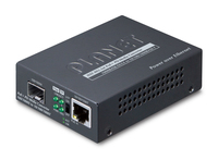 PLANET 802.3at PoE+ PD convertitore multimediale di rete 2000 Mbit/s Nero (802.3at - 10/100/1000BASE-T to 100/1000BASE-X SFP Media Converter [PoE PD, LFP supported] Warranty: 36M) [GT-805A-PD]
