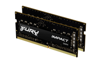Memoria Kingston Technology FURY 32GB 2666MT/s DDR4 CL16 SODIMM (Kit of 2) Impact [KF426S16IBK2/32]