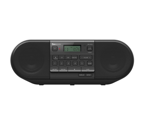 Radio CD Panasonic RX-D552 Digitale 20 W DAB, DAB+, FM Nero Riproduzione MP3