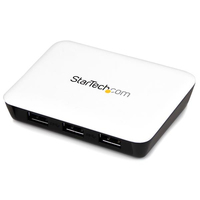 StarTech.com Adattatore di rete NIC USB 3.0 a Ethernet Gigabit con 3 porte hub - Bianco [ST3300U3S]