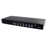 StarTech.com Switch KVM VGA USB a 8 porte montabile su rack con audio (cavi inclusi) [SV831DUSBAU]