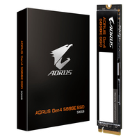 Gigabyte AORUS Gen4 5000E SSD 500GB M.2 PCI Express 4.0 3D TLC NAND NVMe [AG450E500G-G]