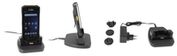 Brodit 216137 supporto per personal communication Supporto attivo Telefono cellulare/smartphone Nero (Table Stand With power cable, - worldwide adapters included. Charging via pogo pins. Table for Zebra TC21, Mobile phone/Smartphone, Warranty: 1 [216137]
