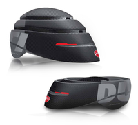 Ducati DUC-HLM-FLD/L casco sportivo Nero, Grigio, Rosso [DUC-HLM-FLD/L]