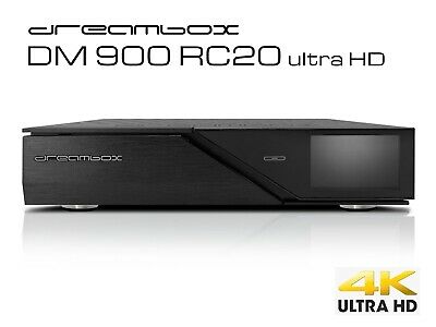 Set-top box TV Dream Multimedia DM900 RC20 UHD 4K, ricevitore via cavo/terrestre nero, doppio DVB-C/T2 HD [13543-200]