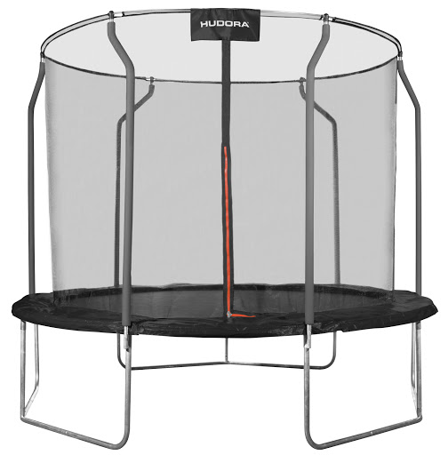 HUDORA Primo trampolino elastico 300V, attrezzo fitness nero, rotondo, 300 cm [64431]