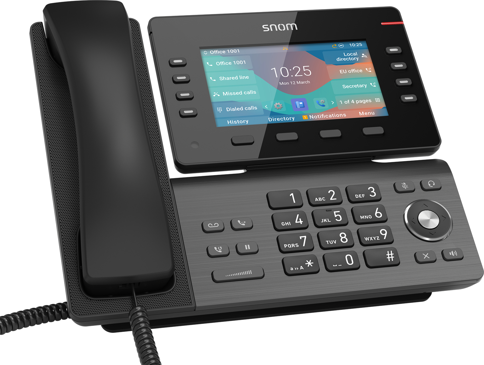 Snom D862 telefono IP Nero LCD (Snom Desk Telephone) [00004535]