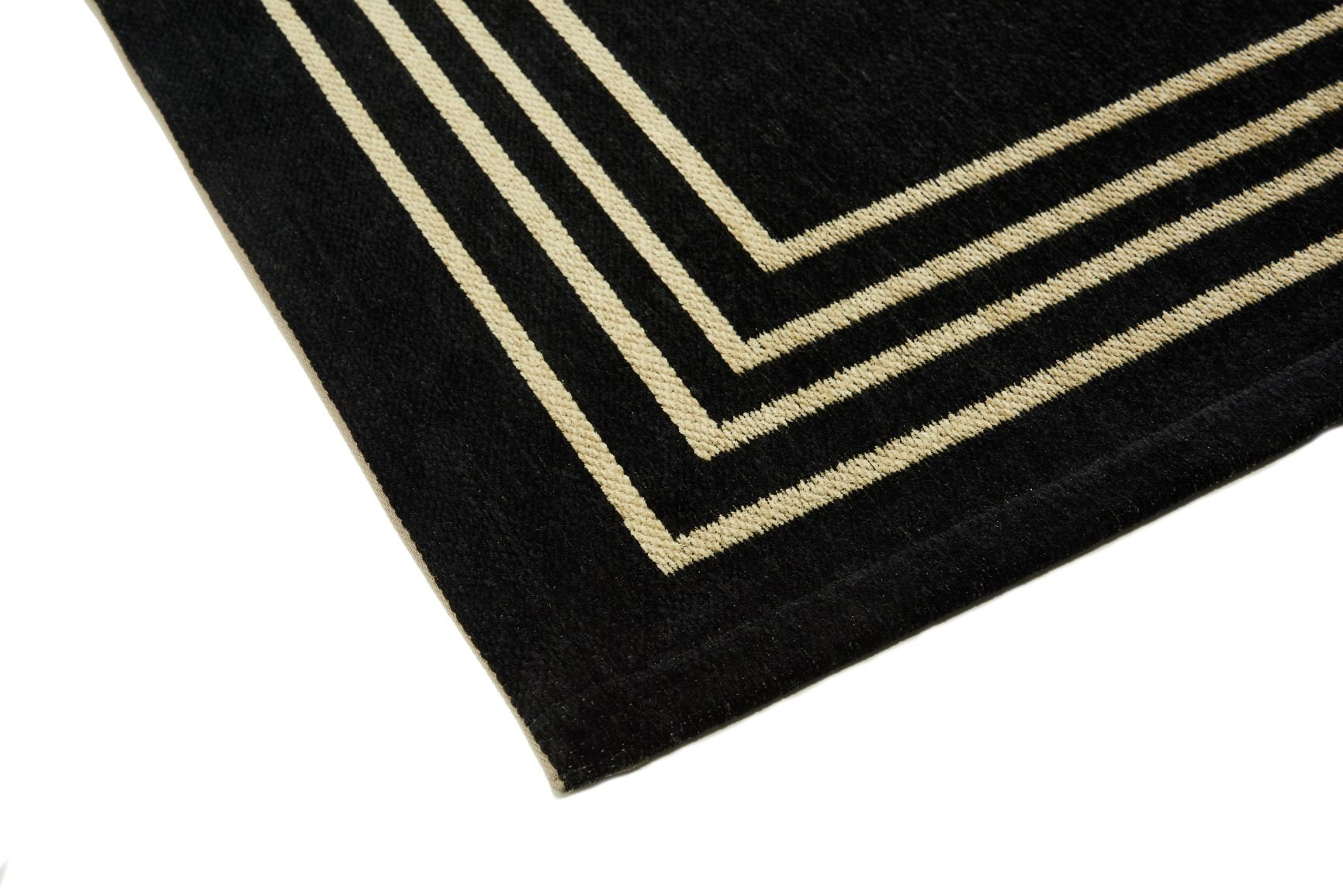 Carpet Decor Art Deco Interno Tappeto Rettangolo Cotone, Poliestere Nero [2019994254083]