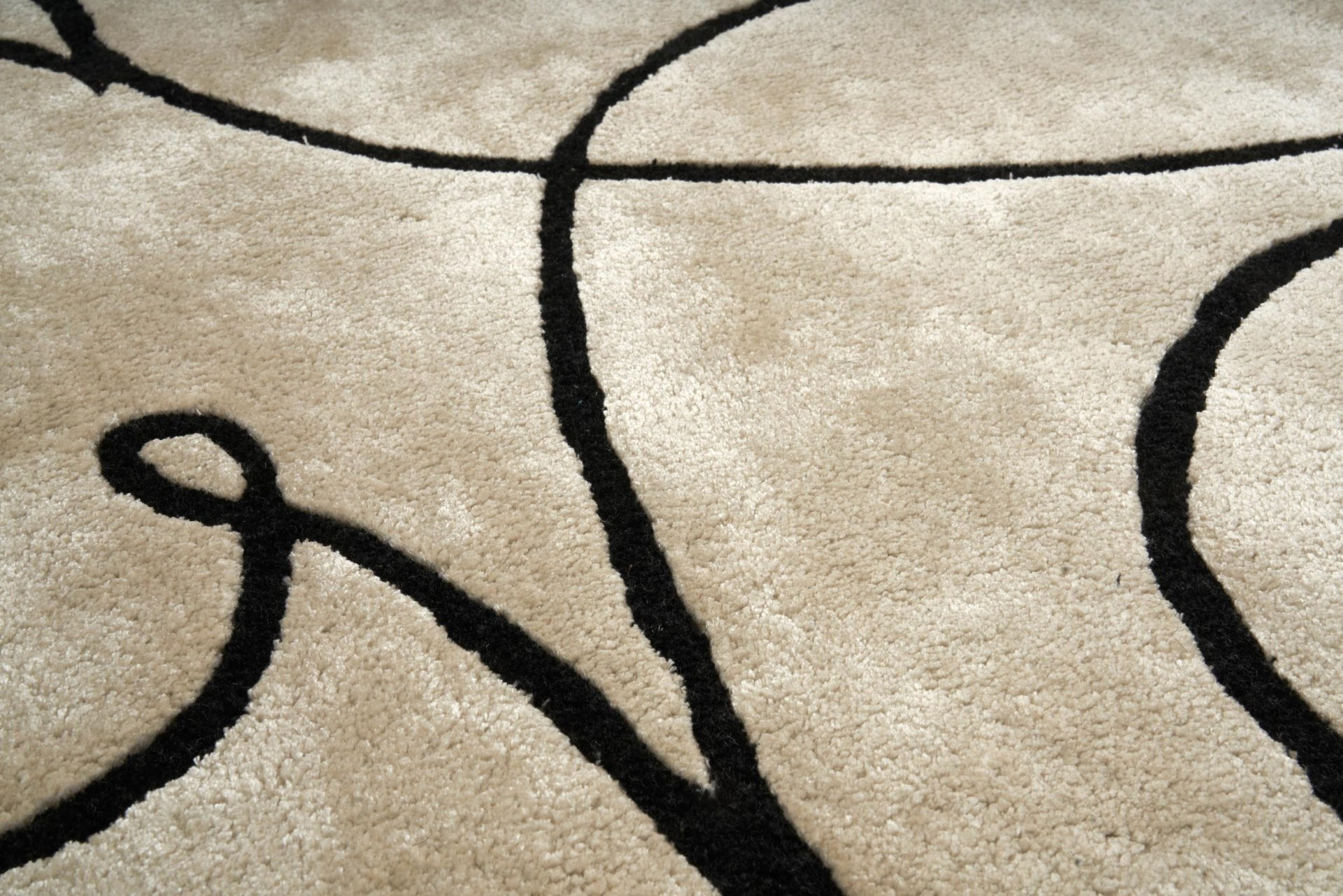 Carpet Decor Handmade Interno Tappeto Rettangolo Viscosa, Lana Avorio [CATS IVORY 160X230]