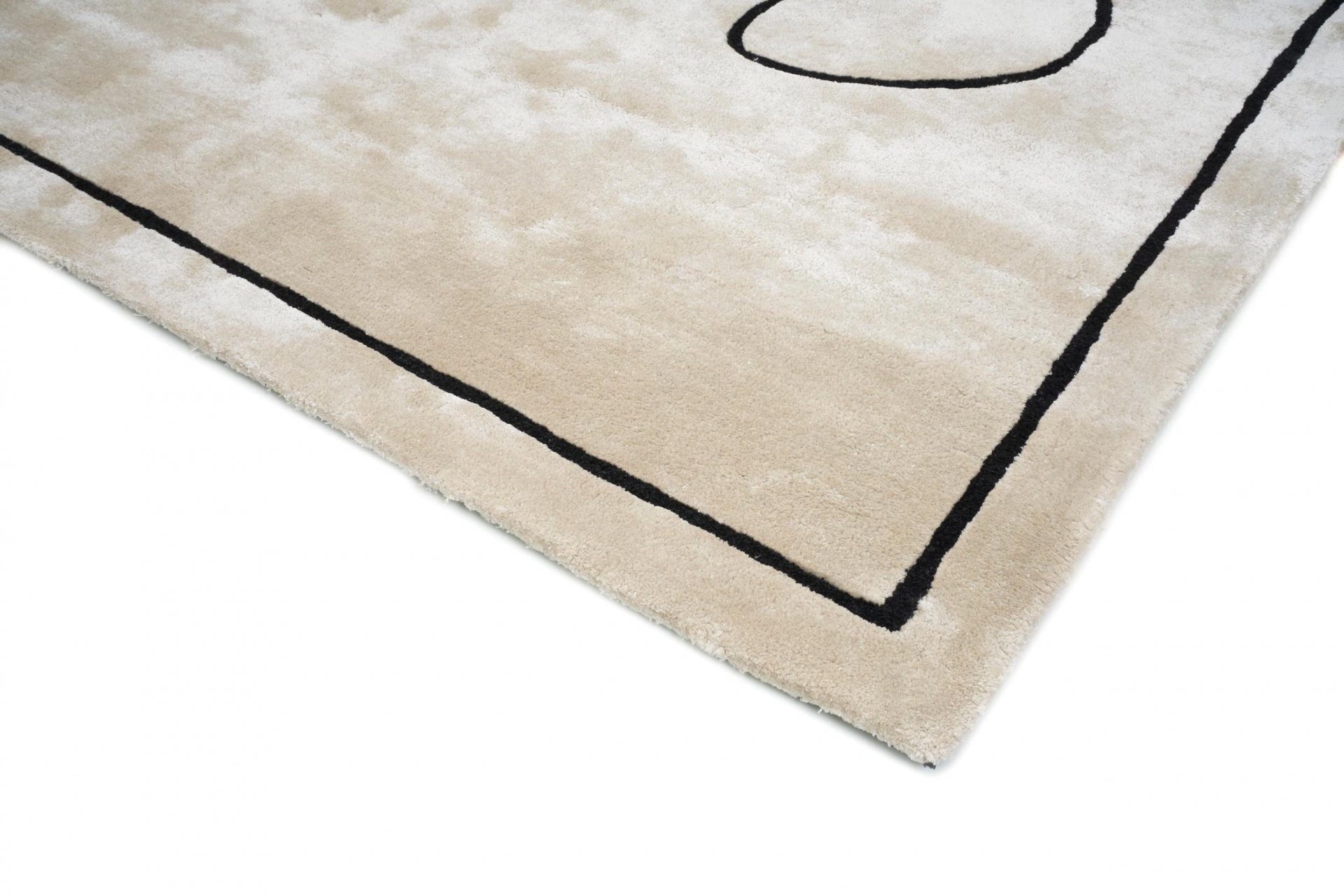 Carpet Decor Handmade Interno Tappeto Rettangolo Viscosa, Lana Avorio [2019994274227]